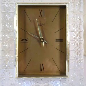 Mikasa 9"X 7" Germany MVMT Crystal Clock 5" X 7" inner size